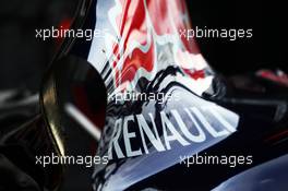 Red Bull Racing RB10 engine cover. 22.08.2014. Formula 1 World Championship, Rd 12, Belgian Grand Prix, Spa Francorchamps, Belgium, Practice Day.