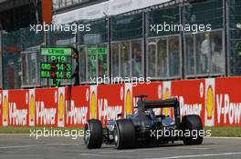 Lewis Hamilton (GBR) Mercedes AMG F1 W05. 24.08.2014. Formula 1 World Championship, Rd 12, Belgian Grand Prix, Spa Francorchamps, Belgium, Race Day.