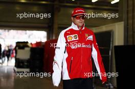 Kimi Raikkonen (FIN) Ferrari on the drivers parade. 24.08.2014. Formula 1 World Championship, Rd 12, Belgian Grand Prix, Spa Francorchamps, Belgium, Race Day.