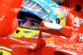 Fernando Alonso (ESP) Ferrari F14-T. 04.04.2014. Formula 1 World Championship, Rd 3, Bahrain Grand Prix, Sakhir, Bahrain, Practice Day