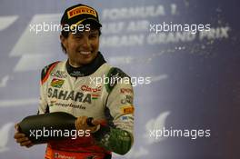 Sergio Perez (MEX) Sahara Force India F1. 06.04.2014. Formula 1 World Championship, Rd 3, Bahrain Grand Prix, Sakhir, Bahrain, Race Day.
