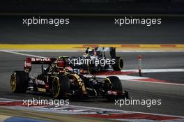 Pastor Maldonado (VEN) Lotus F1 E21. 06.04.2014. Formula 1 World Championship, Rd 3, Bahrain Grand Prix, Sakhir, Bahrain, Race Day.