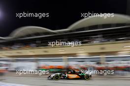 Nico Hulkenberg (GER) Sahara Force India F1 VJM07 in the pits. 05.04.2014. Formula 1 World Championship, Rd 3, Bahrain Grand Prix, Sakhir, Bahrain, Qualifying Day.