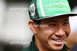 Kamui Kobayashi (JPN) Caterham. 03.04.2014. Formula 1 World Championship, Rd 3, Bahrain Grand Prix, Sakhir, Bahrain, Preparation Day.