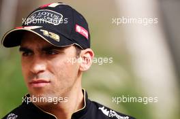Pastor Maldonado (VEN) Lotus F1 Team. 03.04.2014. Formula 1 World Championship, Rd 3, Bahrain Grand Prix, Sakhir, Bahrain, Preparation Day.