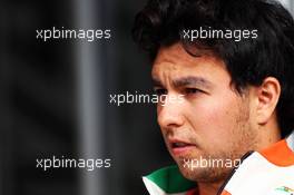 Sergio Perez (MEX) Sahara Force India F1. 03.04.2014. Formula 1 World Championship, Rd 3, Bahrain Grand Prix, Sakhir, Bahrain, Preparation Day.