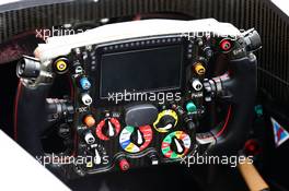 Sauber C33 steering wheel. 03.04.2014. Formula 1 World Championship, Rd 3, Bahrain Grand Prix, Sakhir, Bahrain, Preparation Day.