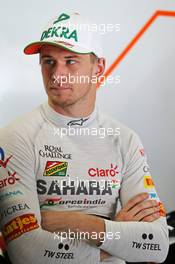 Nico Hulkenberg (GER) Sahara Force India F1. 09.11.2014. Formula 1 World Championship, Rd 18, Brazilian Grand Prix, Sao Paulo, Brazil, Race Day.
