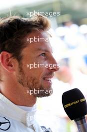 Jenson Button (GBR) McLaren on the grid. 09.11.2014. Formula 1 World Championship, Rd 18, Brazilian Grand Prix, Sao Paulo, Brazil, Race Day.