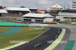 Nico Rosberg (GER) Mercedes AMG F1 W05. 09.11.2014. Formula 1 World Championship, Rd 18, Brazilian Grand Prix, Sao Paulo, Brazil, Race Day.