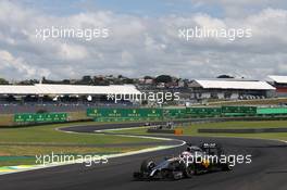 Jenson Button (GBR) McLaren MP4-29. 09.11.2014. Formula 1 World Championship, Rd 18, Brazilian Grand Prix, Sao Paulo, Brazil, Race Day.