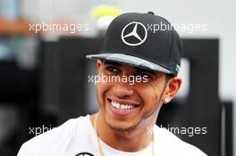 Lewis Hamilton (GBR) Mercedes AMG F1. 06.11.2014. Formula 1 World Championship, Rd 18, Brazilian Grand Prix, Sao Paulo, Brazil, Preparation Day.