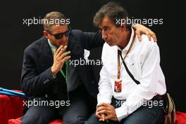 (L to R): Lapo Elkann (USA) Fiat Brand Manager with Giuseppe Allievi (ITA) Journalist. 06.11.2014. Formula 1 World Championship, Rd 18, Brazilian Grand Prix, Sao Paulo, Brazil, Preparation Day.