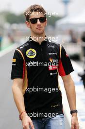 Romain Grosjean (FRA) Lotus F1 Team. 06.11.2014. Formula 1 World Championship, Rd 18, Brazilian Grand Prix, Sao Paulo, Brazil, Preparation Day.