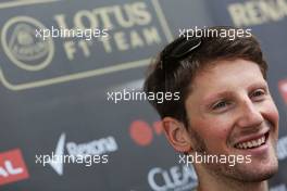 Romain Grosjean (FRA) Lotus F1 Team. 06.11.2014. Formula 1 World Championship, Rd 18, Brazilian Grand Prix, Sao Paulo, Brazil, Preparation Day.
