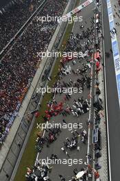 The grid before the start of the race. 20.04.2014. Formula 1 World Championship, Rd 4, Chinese Grand Prix, Shanghai, China, Race Day.