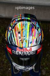 The helmet of Sebastian Vettel (GER) Red Bull Racing. 20.04.2014. Formula 1 World Championship, Rd 4, Chinese Grand Prix, Shanghai, China, Race Day.