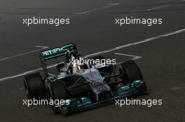 Lewis Hamilton (GBR) Mercedes AMG F1 teaks 1st place 20.04.2014. Formula 1 World Championship, Rd 4, Chinese Grand Prix, Shanghai, China, Race Day.