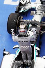 Race winner Lewis Hamilton (GBR) Mercedes AMG F1 W05 celebrates in parc ferme. 20.04.2014. Formula 1 World Championship, Rd 4, Chinese Grand Prix, Shanghai, China, Race Day.