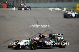 Nico Hulkenberg (GER) Sahara Force India F1 VJM07. 20.04.2014. Formula 1 World Championship, Rd 4, Chinese Grand Prix, Shanghai, China, Race Day.