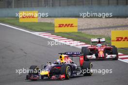 Sebastian Vettel (GER) Red Bull Racing RB10. 20.04.2014. Formula 1 World Championship, Rd 4, Chinese Grand Prix, Shanghai, China, Race Day.