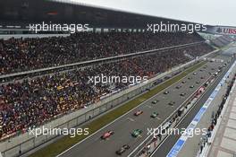 The start of the race. 20.04.2014. Formula 1 World Championship, Rd 4, Chinese Grand Prix, Shanghai, China, Race Day.