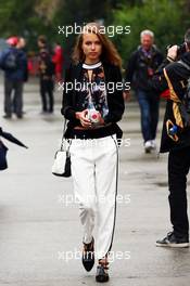 Dasha Kapustina (RUS), girlfriend of Fernando Alonso (ESP) Ferrari. 19.04.2014. Formula 1 World Championship, Rd 4, Chinese Grand Prix, Shanghai, China, Qualifying Day.