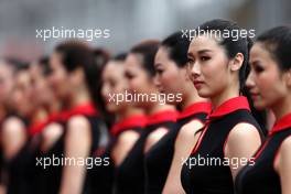 Grid girls 20.04.2014. Formula 1 World Championship, Rd 4, Chinese Grand Prix, Shanghai, China, Race Day.