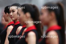 Grid girls 20.04.2014. Formula 1 World Championship, Rd 4, Chinese Grand Prix, Shanghai, China, Race Day.