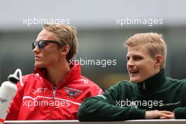 Max Chilton (GBR), Marussia F1 Team and Marcus Ericsson (SWE), Caterham F1 Team  20.04.2014. Formula 1 World Championship, Rd 4, Chinese Grand Prix, Shanghai, China, Race Day.