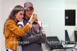 Esteban Gutierrez (MEX), Sauber F1 Team and his girlfriend Paula Ruiz (MEX). 17.04.2014. Formula 1 World Championship, Rd 4, Chinese Grand Prix, Shanghai, China, Preparation Day.
