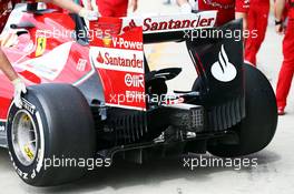 Kimi Raikkonen (FIN) Ferrari F14-T rear wing and rear diffuser detail. 04.07.2014. Formula 1 World Championship, Rd 9, British Grand Prix, Silverstone, England, Practice Day.