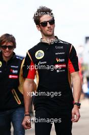 Romain Grosjean (FRA) Lotus F1 Team. 04.07.2014. Formula 1 World Championship, Rd 9, British Grand Prix, Silverstone, England, Practice Day.