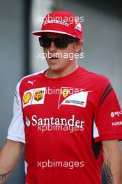 Kimi Raikkonen (FIN) Ferrari. 04.07.2014. Formula 1 World Championship, Rd 9, British Grand Prix, Silverstone, England, Practice Day.