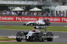 Jenson Button (GBR) McLaren MP4-29. 06.07.2014. Formula 1 World Championship, Rd 9, British Grand Prix, Silverstone, England, Race Day.