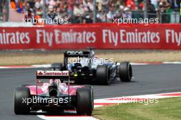 Fernando Alonso (ESP) Ferrari F14-T. 06.07.2014. Formula 1 World Championship, Rd 9, British Grand Prix, Silverstone, England, Race Day.