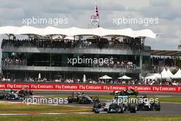 Nico Rosberg (GER) Mercedes AMG F1 W05. 06.07.2014. Formula 1 World Championship, Rd 9, British Grand Prix, Silverstone, England, Race Day.