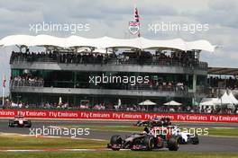 Daniil Kvyat (RUS) Scuderia Toro Rosso STR9. 06.07.2014. Formula 1 World Championship, Rd 9, British Grand Prix, Silverstone, England, Race Day.