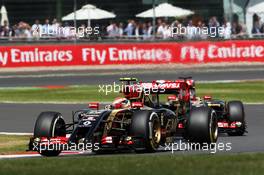 Pastor Maldonado (VEN) Lotus F1 E21. 06.07.2014. Formula 1 World Championship, Rd 9, British Grand Prix, Silverstone, England, Race Day.