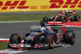 Jean-Eric Vergne (FRA) Scuderia Toro Rosso STR9. 06.07.2014. Formula 1 World Championship, Rd 9, British Grand Prix, Silverstone, England, Race Day.