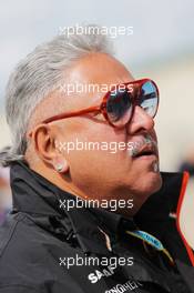 Dr. Vijay Mallya (IND) Sahara Force India F1 Team Owner. 05.07.2014. Formula 1 World Championship, Rd 9, British Grand Prix, Silverstone, England, Qualifying Day.