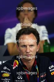 Christian Horner (GBR) Red Bull Racing Team Principal in the FIA Press Conference. 25.07.2014. Formula 1 World Championship, Rd 11, Hungarian Grand Prix, Budapest, Hungary, Practice Day.