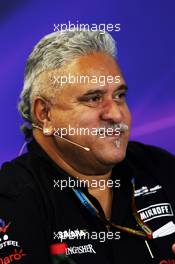 Dr. Vijay Mallya (IND) Sahara Force India F1 Team Owner in the FIA Press Conference. 25.07.2014. Formula 1 World Championship, Rd 11, Hungarian Grand Prix, Budapest, Hungary, Practice Day.
