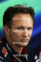 Christian Horner (GBR) Red Bull Racing Team Principal in the FIA Press Conference. 25.07.2014. Formula 1 World Championship, Rd 11, Hungarian Grand Prix, Budapest, Hungary, Practice Day.