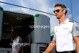 Jenson Button (GBR), McLaren F1 Team  25.07.2014. Formula 1 World Championship, Rd 11, Hungarian Grand Prix, Budapest, Hungary, Practice Day.
