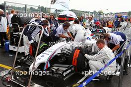 Felipe Massa (BRA) Williams FW36 on the grid. 27.07.2014. Formula 1 World Championship, Rd 11, Hungarian Grand Prix, Budapest, Hungary, Race Day.