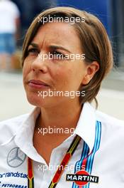 Claire Williams (GBR) Williams Deputy Team Principal. 27.07.2014. Formula 1 World Championship, Rd 11, Hungarian Grand Prix, Budapest, Hungary, Race Day.