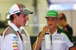 Adrian Sutil (GER) Sauber on the drivers parade. 27.07.2014. Formula 1 World Championship, Rd 11, Hungarian Grand Prix, Budapest, Hungary, Race Day.