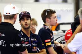 Jean-Eric Vergne (FRA) Scuderia Toro Rosso on the drivers parade. 27.07.2014. Formula 1 World Championship, Rd 11, Hungarian Grand Prix, Budapest, Hungary, Race Day.