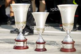 Trophies won by Mercedes AMG F1. 07.09.2014. Formula 1 World Championship, Rd 13, Italian Grand Prix, Monza, Italy, Race Day.